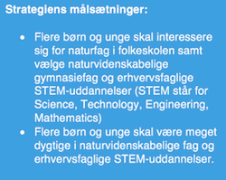 Naturvidenskabsstrategiens målsætninger
