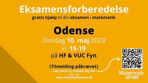 Infoskærm Eksamensforberedelse Odense 2023