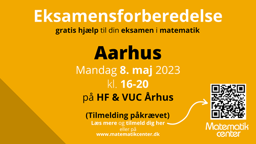 Infoskærm Eksamensforberedelse Aarhus 2023